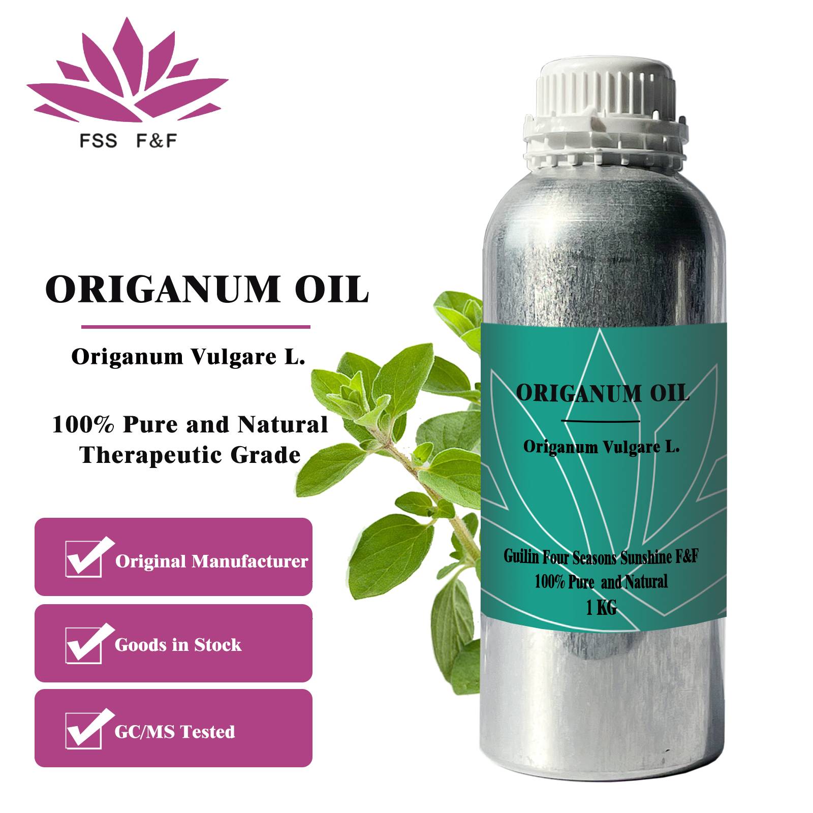 100% pure essential oil origanum oil factory